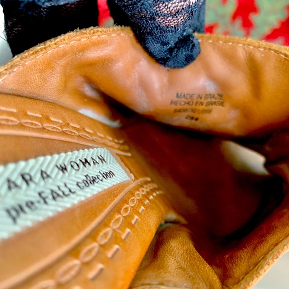 Gorgeous Zara studded high heeled clogs camel color size 37 eu 6.5 US - Picture 6 of 6